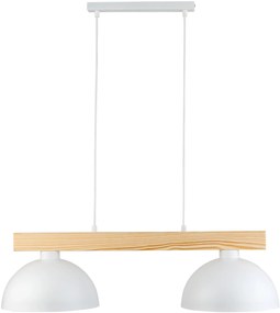 TK Lighting Oslo függőlámpa 2x15 W fehér 4713
