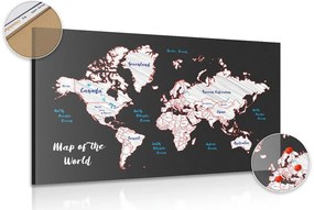 Parafa kép egyedi világ térkép