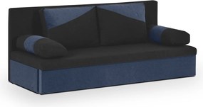 ROLO Háromszemélyes kinyitható kanapé Fekete/sötétkék