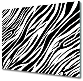 Üveg vágódeszka Zebra háttér 60x52 cm