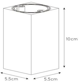 Lucide 09916/06/36 - DELTO LED állítható spotlámpa 1xGU10/5W/230V szürke