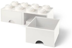 Elefántcsont fehér 2 fiókos tárolódoboz - LEGO®