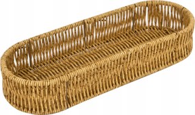 Ovális kosár 31x11,5x6 cm világos barna 7773