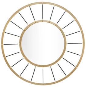 Fali tükör glam sötét ø 81x6,5 (tükör ø 41,5)cm