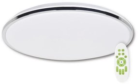 Top Light Top Light Silver KXL RC - LED Dimmelhető mennyezeti lámpa LED/51W/230V + távirányító TP1526