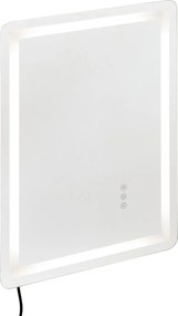 LED-es fürdőszobai tükör 50x70 cm háttérvilágítással és Anti-Fog funkcióval