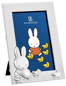 Ezüstszínű fém álló képkeret 7x10 cm Miffy – Zilverstad