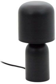 Fekete asztali lámpa fém búrával (magasság 28 cm) Monze – Kave Home