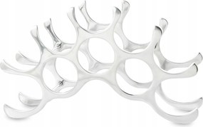 Bortartó állvány ezüst fém nagy 10 palack