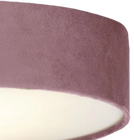 Searchlight 23298-3PI - Mennyezeti lámpatest DRUM 3xE27/60W/230V rózsaszín