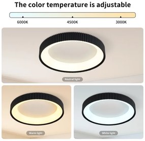 Brilagi - Dimmelhető LED mennyezeti lámpatest FALCON MODERN LED/54W/230V 60 cm, fekete + távirányító