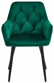 JORK VELVET sötétzöld étkezőszék