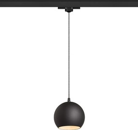 RENDL COPA háromáramkörös sínre fekete üveg 230V LED E27 11W