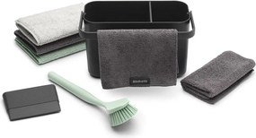 Sötétszürke újrahasznosított műanyag mosogató szett SinkSide – Brabantia