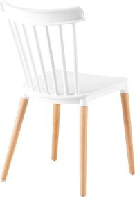 Étkezőszék, fehér/bükk, ZOSIMA
