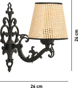 Claire Coral - Black, Oak
