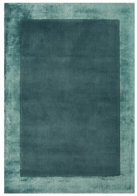 Petróleumkék kézi szövésű gyapjú keverék szőnyeg 80x150 cm Ascot – Asiatic Carpets