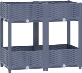 vidaXL polipropilén magaságyás 80 x 40 x 71 cm