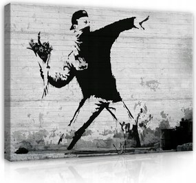 Banksy Modern Vászonkép Nappali Hálószobába Vászonkép XXL 100x70