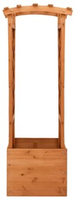 Fenyőfa rácsos ültető boltívvel 49 x 39 x 130 cm