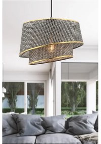 BARETTE függőlámpa kábellel 1xE27/60W/230V szürke/arany