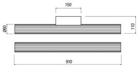 Redo 01-2593 - RIGAL LED fürdőszobai tükörvilágítás, 18W, 230V, IP44, króm/fehér