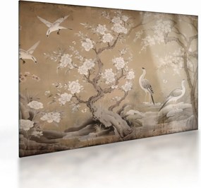 Üveg kép - Rajzfilm japán táj (70x50 cm)