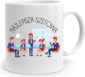 Ajándék Bögre A Főnöknek A Legjobb Főnöknő fényképes nyomtatással