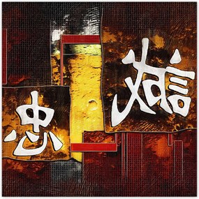 Poszterek 70x70 Keleti kockás