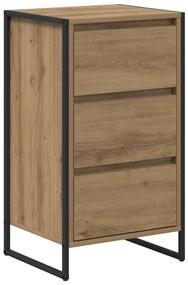 Széf fiókkal Művészi tölgy 42 x 36 x 75.5 cm Faanyag