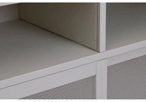 Szürke fém szekrény tolóajtóval 90x180x40 cm Veep – Unique Furniture