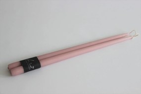 Rózsaszín kónikus gyertya XXL 2db 40cm