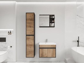 Fürdőszoba bútor Garmana (matera + breslaui gesztenye) (Economico BYU 020M vízcsappal). 1103934