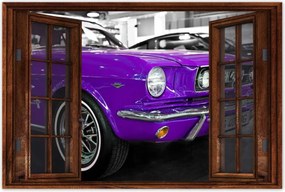 Poszter 90x60 Lila Ford Mustang