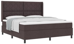Boxspring Ágy Matraccal - Sötétbarna, 180x200 cm, Szövet