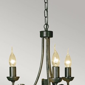 Elstead Lighting OLIVIA OV3-BLK-GOLD Csillár 3x60W/E14