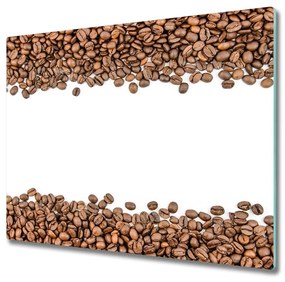 Üveg vágódeszka Kávébab 60x52 cm