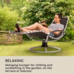 Blumfeldt The Chiller, hintaágy, 77x85x173 cm, 360 Comfort, ComfortMesh, fekete