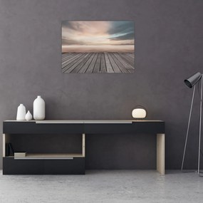 Kép - Móló naplementében (70x50 cm)