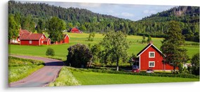 Vidéki kép (120x50 cm)