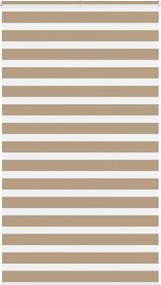 vidaXL zebrafüggönnyel homokbarna szövetszélesség 125,9 cm poliészter