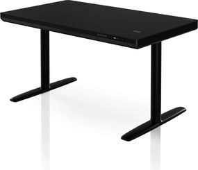 Elektromos ülő-álló íróasztal fiókkal és Qi vezeték nélküli töltővel fekete, 1200 mm: ELLIS
