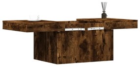 Füstös tölgy színű szerelt fa dohányzóasztal 100x55x40 cm