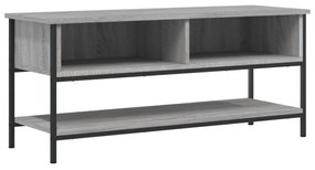 szürke sonoma színű szerelt fa TV-szekrény 100 x 35 x 45 cm