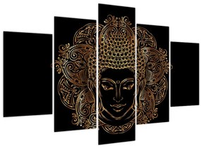 Arany Buddha képe (150x105 cm)