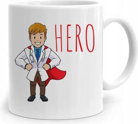 Ajándék Bögre Orvos Doktornak Hero nyomott mintával