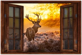 Poszterek 60x40 Szarvas naplementekor