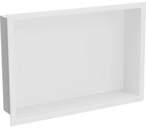 Mexen X-Wall-R fürdőszoba süllyesztett polc kerettel 45 x 30 cm, Fehér - 1920453010