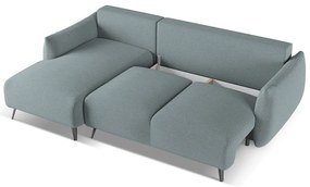 Világoskék sarokkanapé (bal oldali) Malie – Makamii