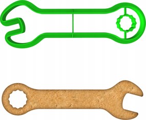 Mézeskalács lyukasztó Apák Napjára Szerszámok Kulcs 10cm